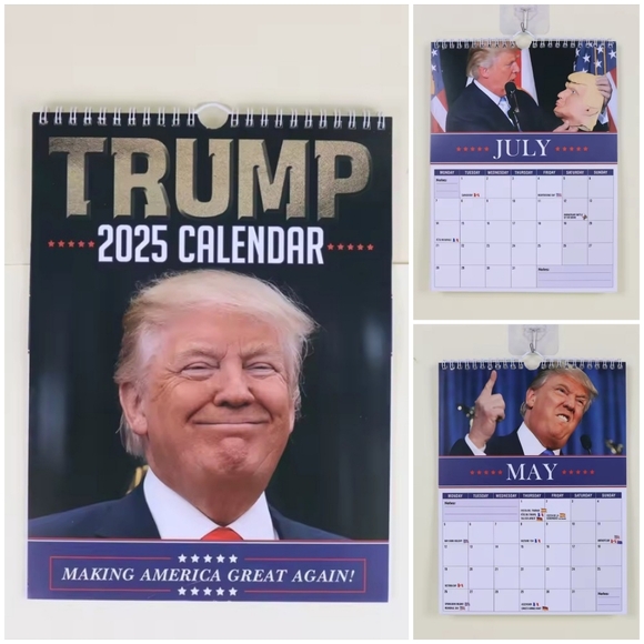 NEW! 2025 DONALD TRUMP Calendar! 2025 Calender Funny Calender President Calendar - Picture 1 of 6